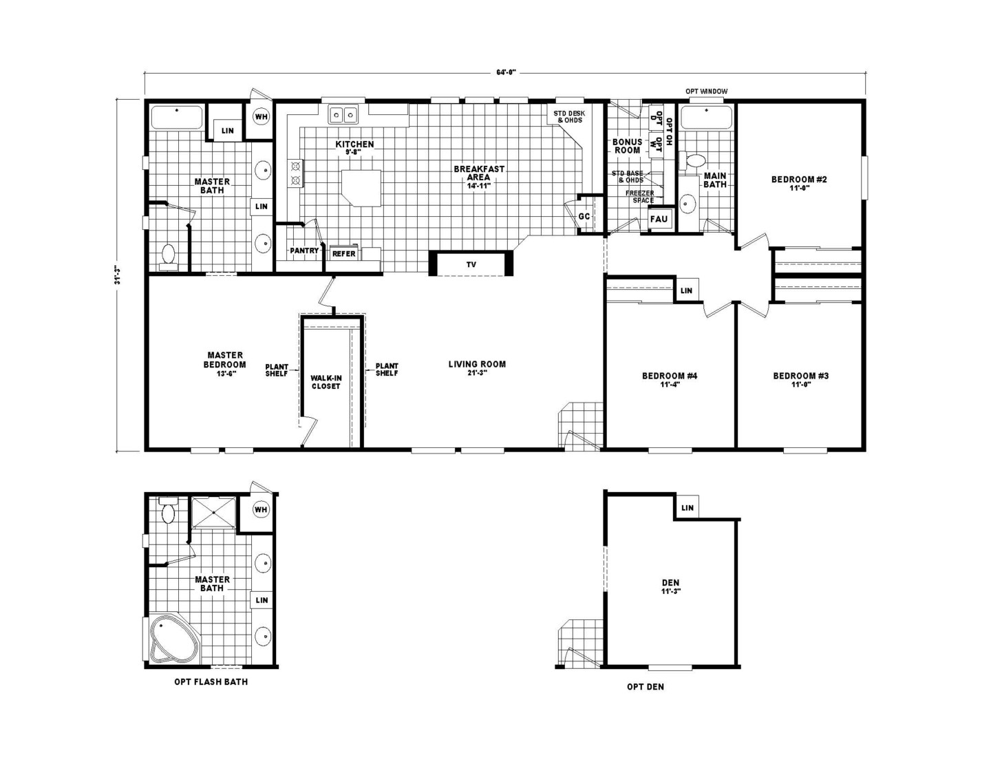 Sample Floor Plans Manufactured Housing Industry of Arizona